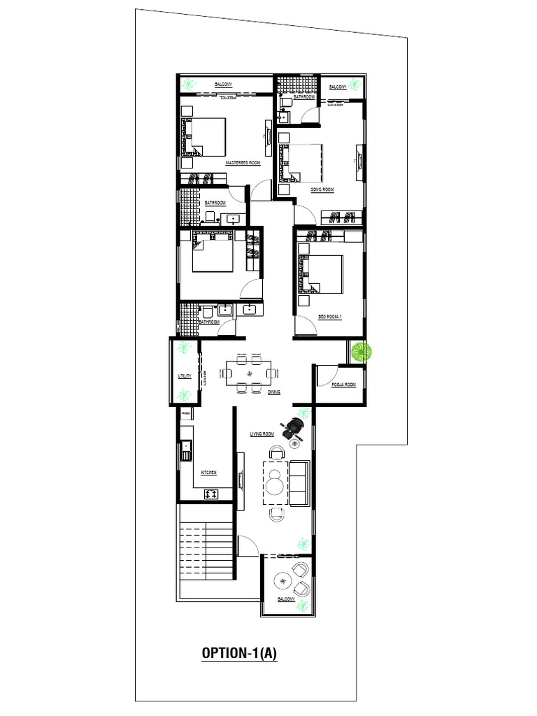House Plan Option-1 (A) | PDF