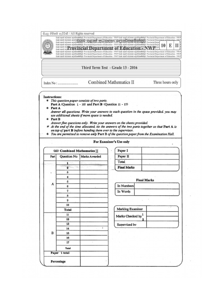 Mat - Part II New | PDF