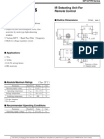 GP1U77R Sreies: Remote Control IR Detecting Unit For
