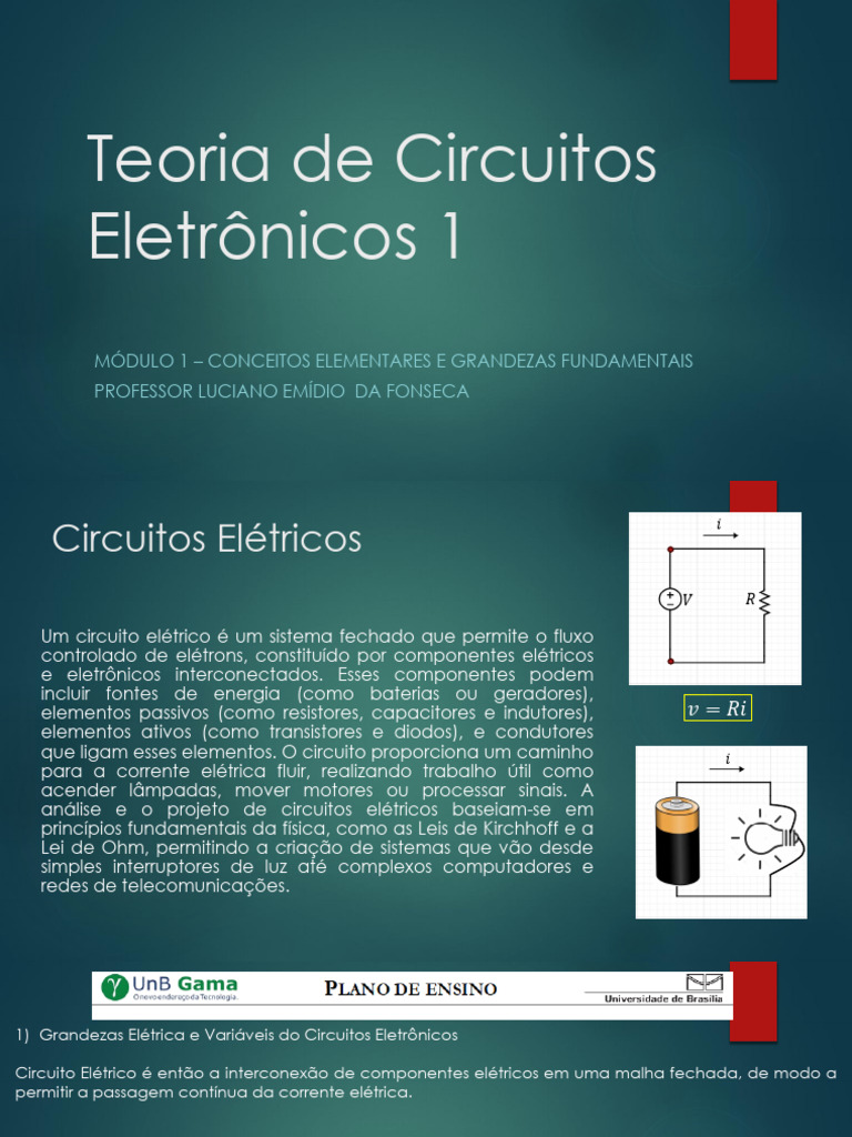 Conceitos Básicos de Circuitos Elétricos | PDF | Rede elétrica ...