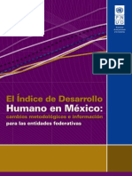 Informe de La ONU Sobre Índice de Desarrollo Humano en México