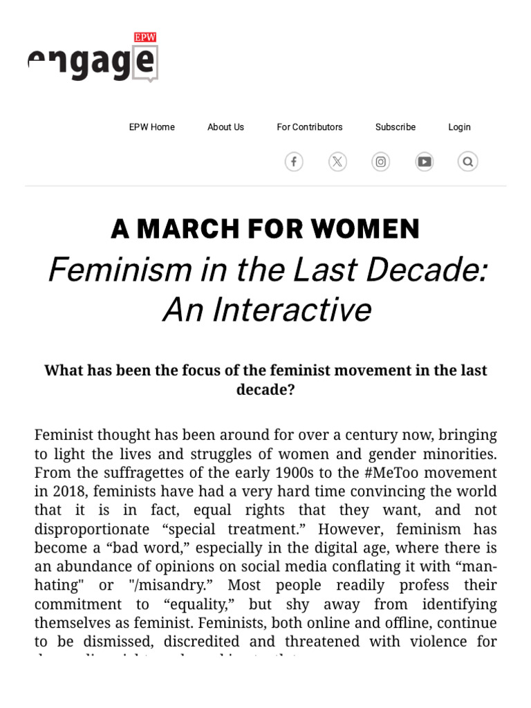 Feminism's Evolution in the Last Decade | PDF | Feminism | Gender Studies