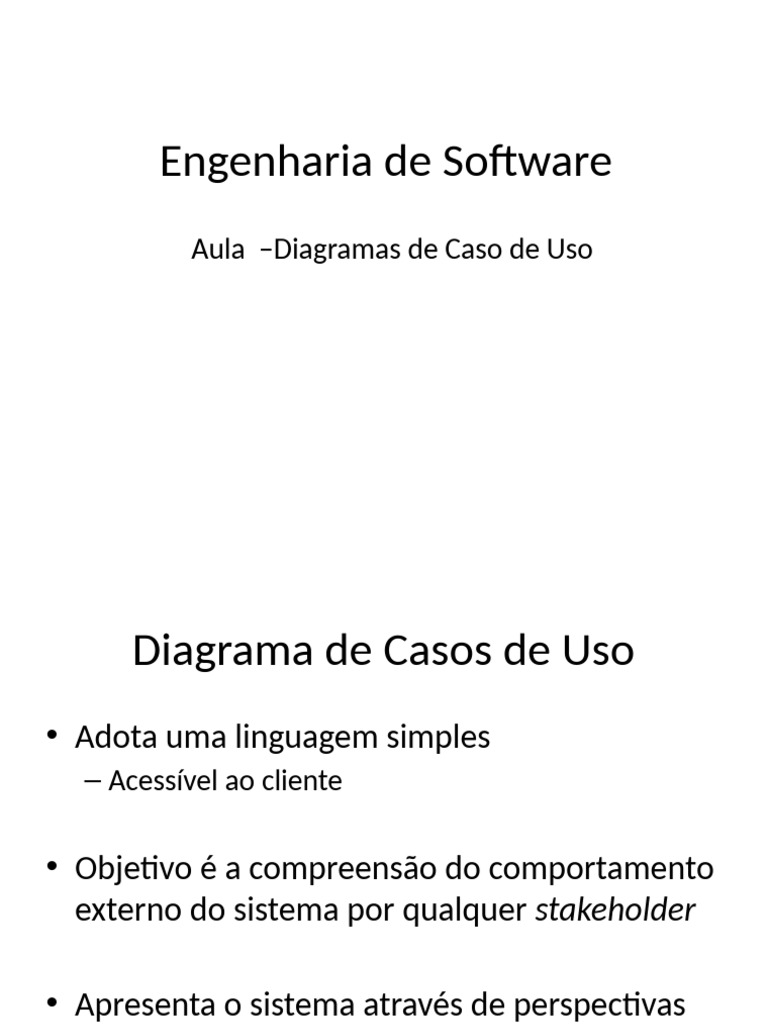 Diagrama de Casos de Uso em UML | PDF | Diagrama de caso de uso ...
