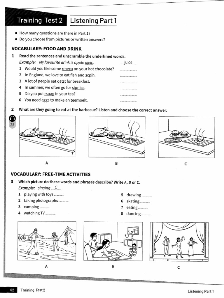 Ket Trainer Listening Test 2 | PDF