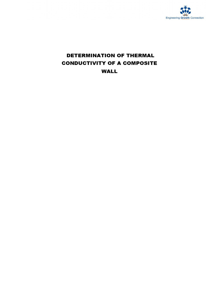 Thermal Conductivity in Composite Walls | PDF | Thermal Conduction ...