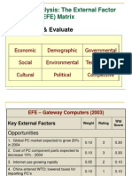 EFE Matrix Fred