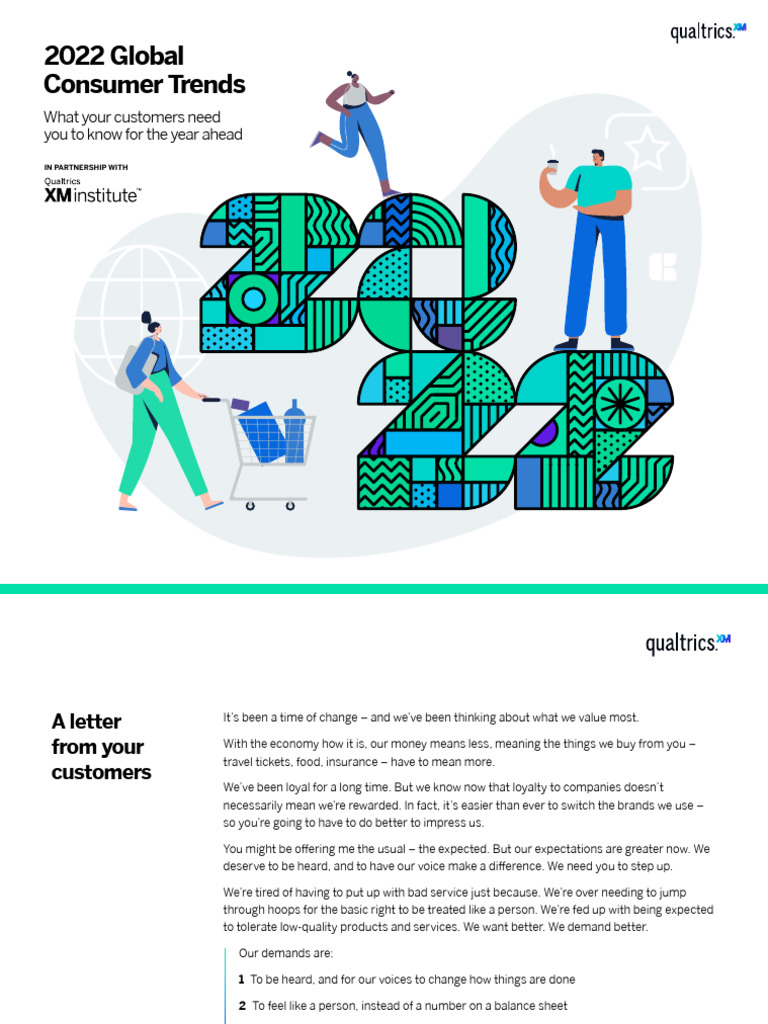 2022 Global Consumer Trends Insights | PDF | Customer Satisfaction ...