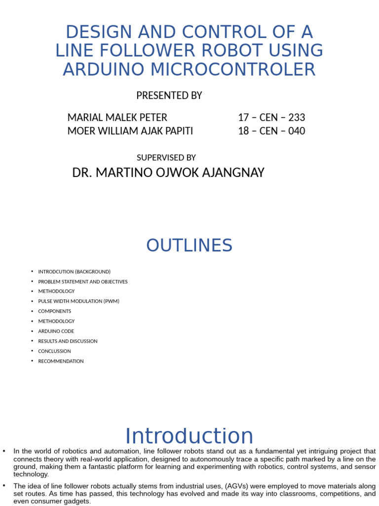 Line Follower Robot Design with Arduino | PDF | Arduino | Robot