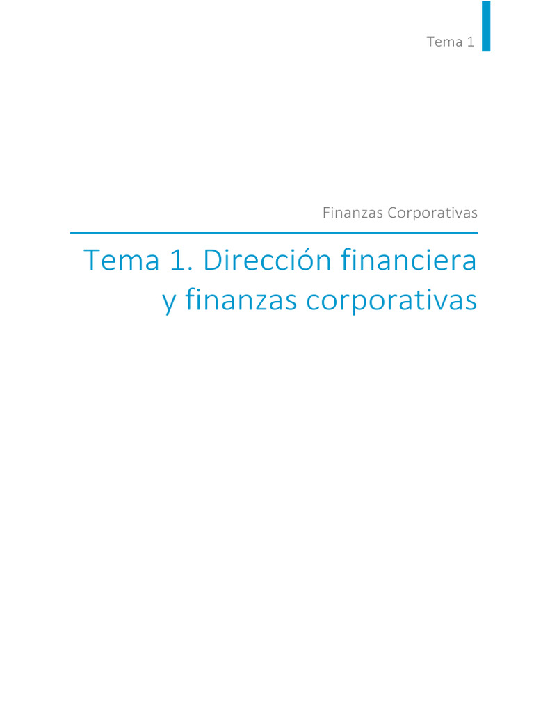 Finanzas Corporativas: Claves y Estructura | PDF | Business | Inversiones