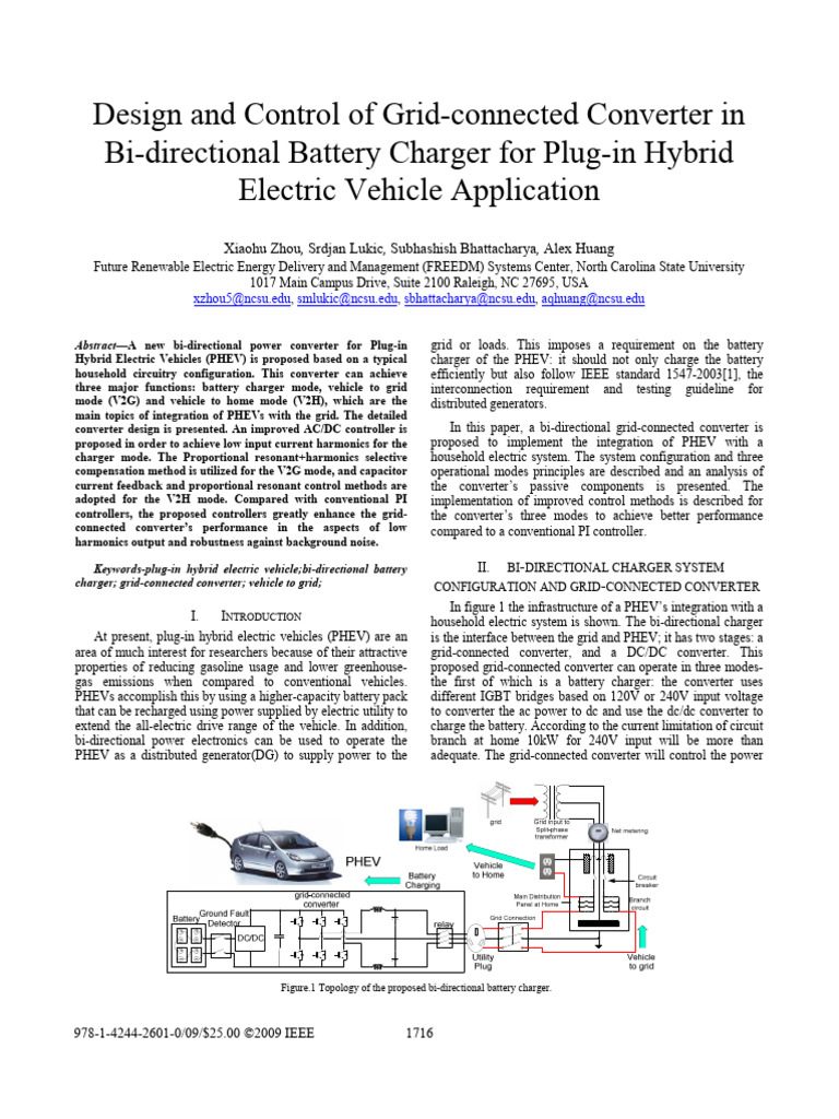 Design and Control of Grid-Connected Converter in | PDF | Plug In ...