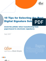 10 Tips for Selecting the Best Digital Signature Solution