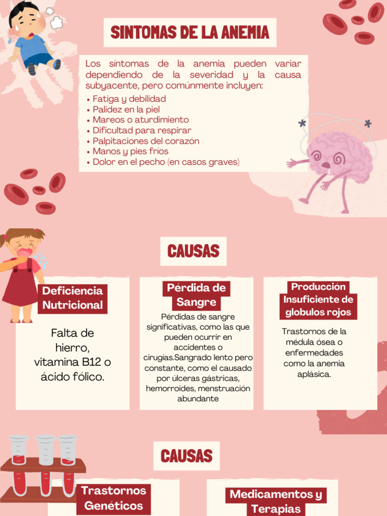 Síntomas y causas de la anemia | PDF | Anemia | Glóbulo rojo