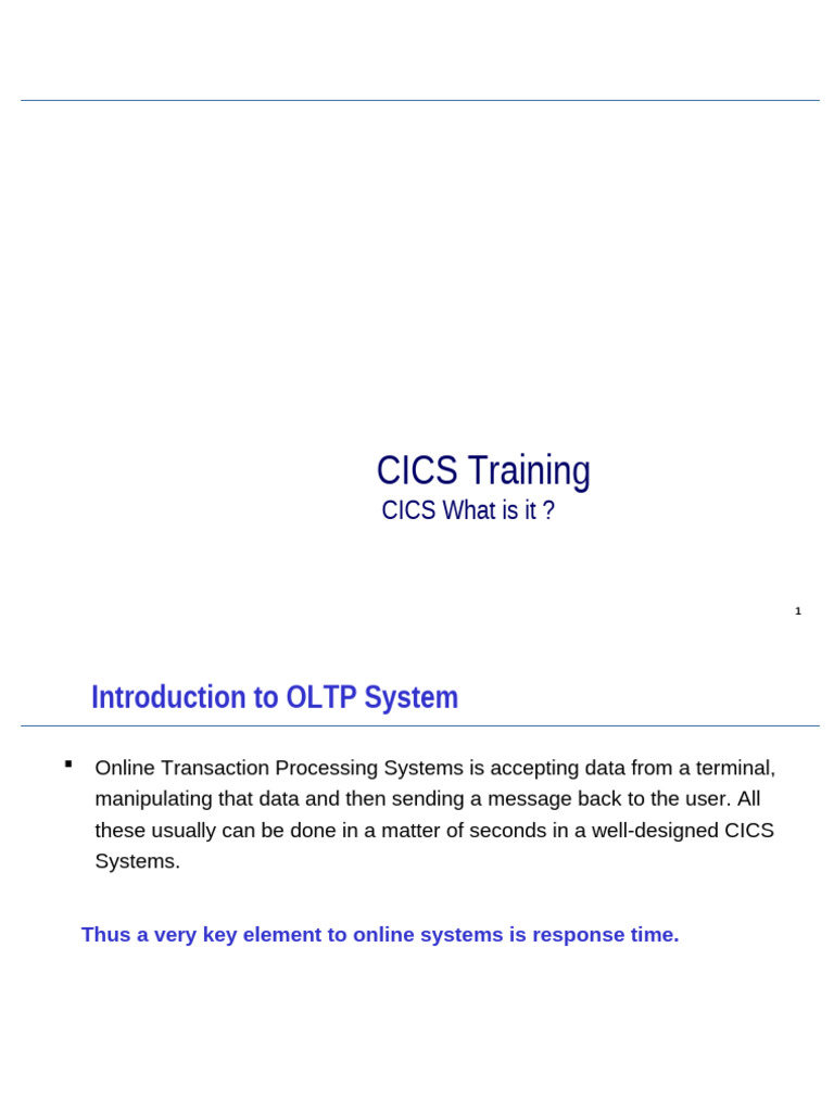 CICS Introdução | PDF | Computer Program | Programming