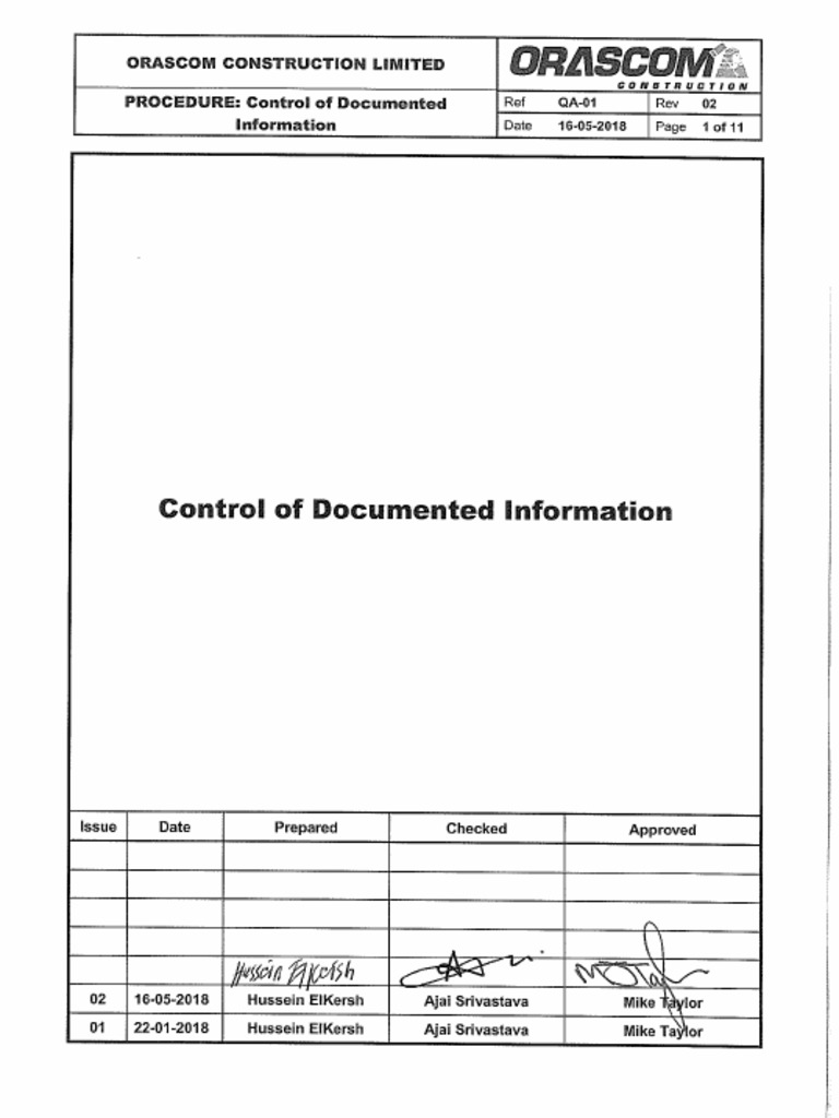 Document Control Procedure for ISO Compliance | PDF | Computer File ...