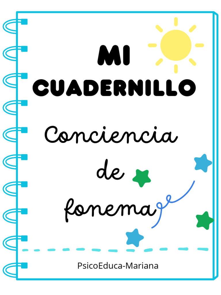 Cuadernillo de Conciencia Fonológica | PDF