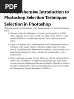Download Photoshop Selection Techniques by   SN8540207 doc pdf