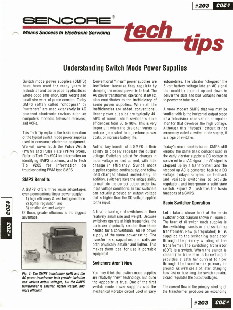 TT203p - Understanding Switch Mode Power Supplies | PDF | Power Supply ...