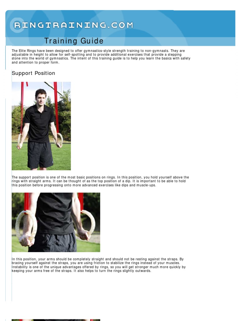 Rings Training Guide | PDF | Strength Training | Physical Exercise
