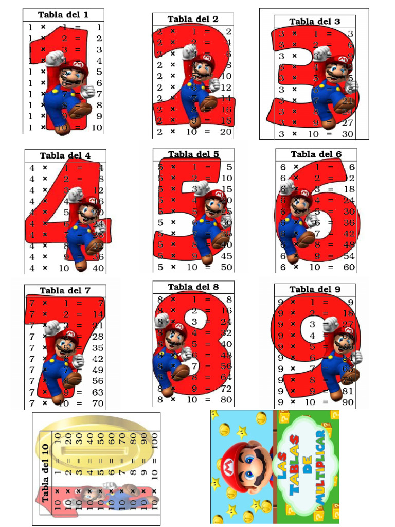 Tablas Mario Bros | PDF