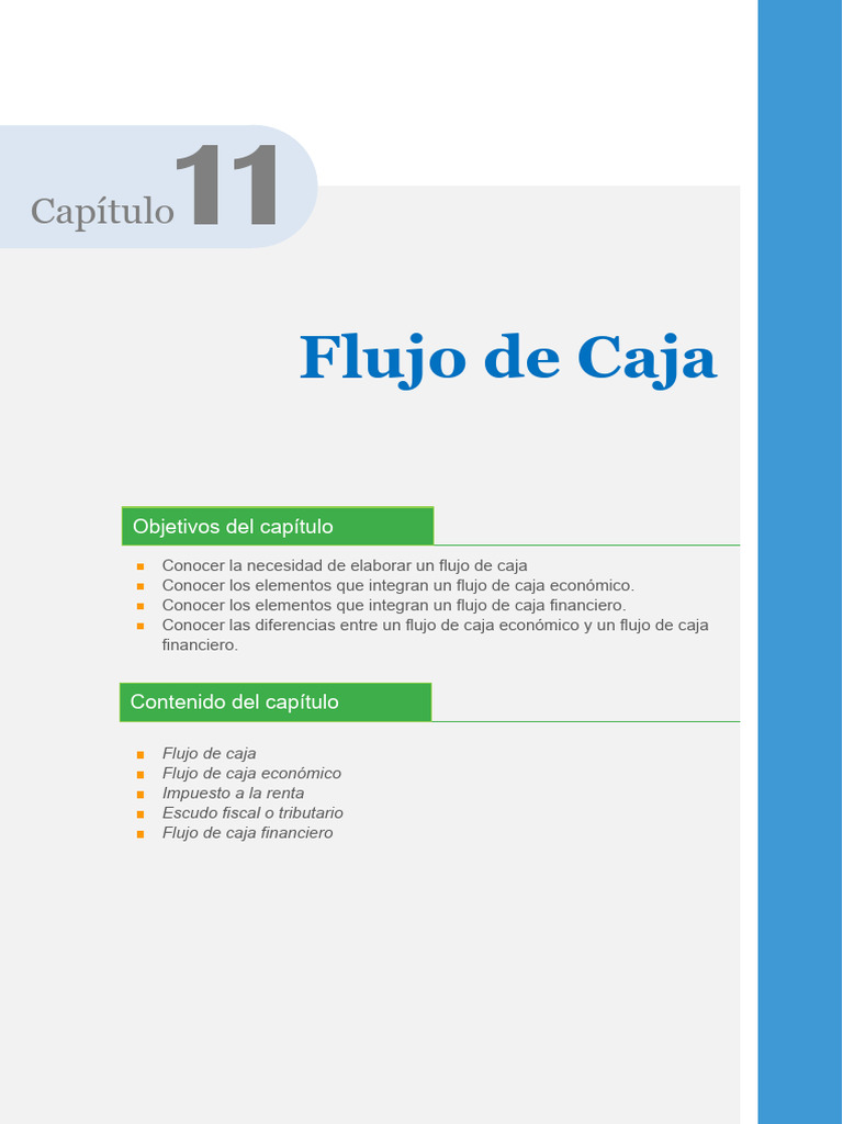 Flujo de Caja: Capítulo | PDF | Flujo de efectivo | Impuesto sobre la renta