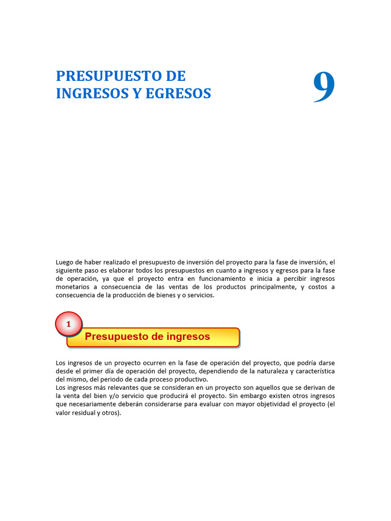 Presupuesto de Ingresos y Egresos | PDF | Presupuesto | Depreciación
