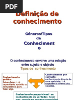 Definição de Conhecimento