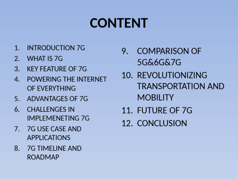 Understanding 7G Technology | PDF