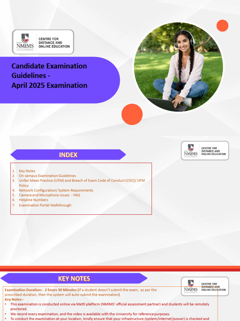 2025 Online Exam Guidelines for Candidates | PDF | Computing
