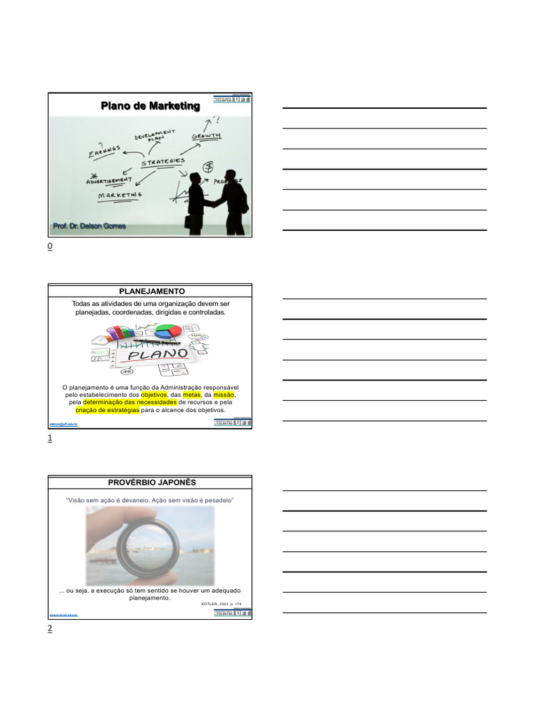 Estrutura do Plano de Marketing Eficiente | PDF | Marketing | Planejamento