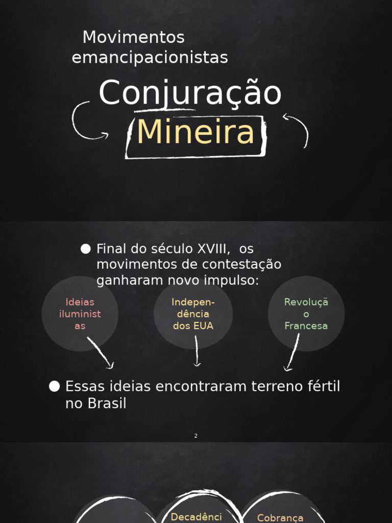 Conjuração Mineira: Movimento Emancipacionista | PDF | Brasil