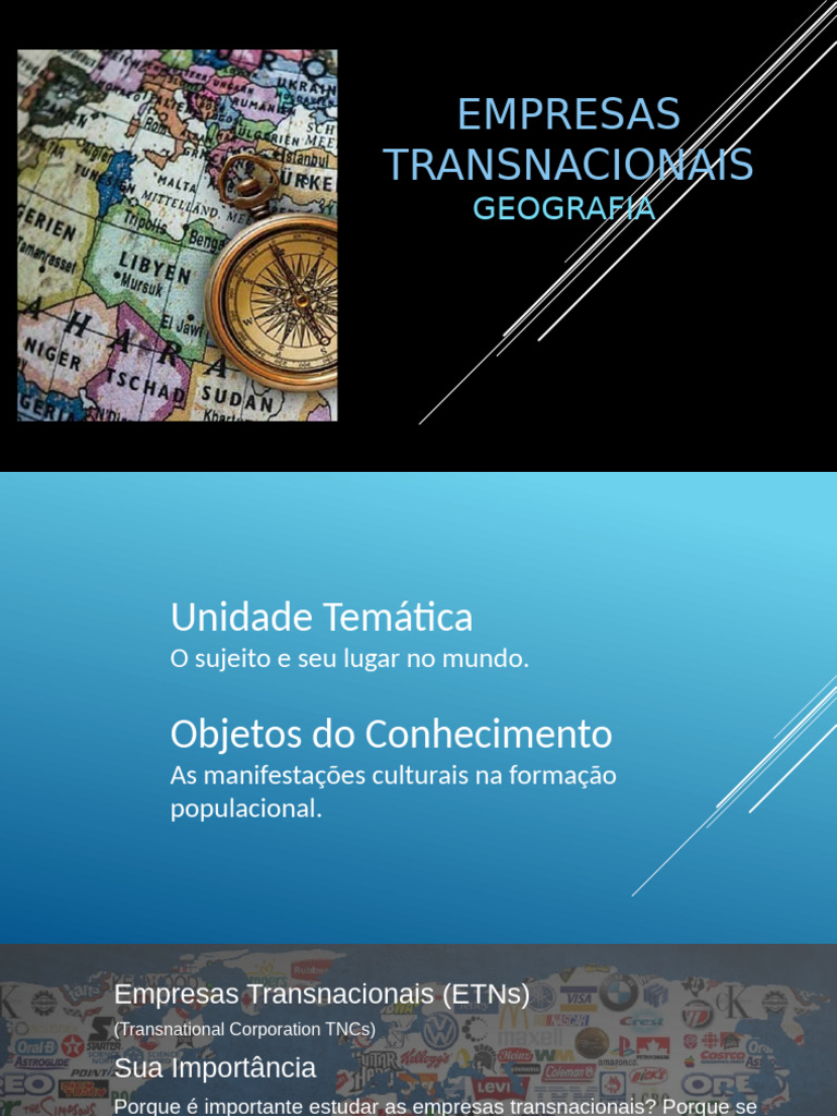 Empresas Transnacionais: Definição e Impactos | PDF | Corporação ...