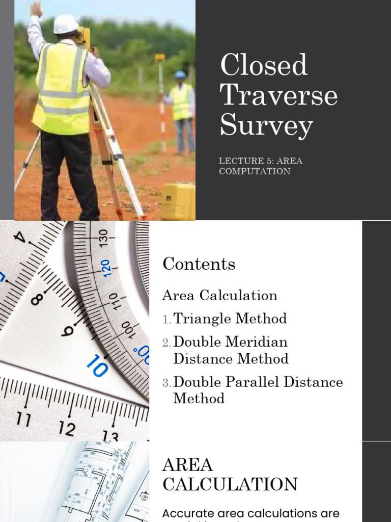 Area Calculation Methods in Surveying | PDF