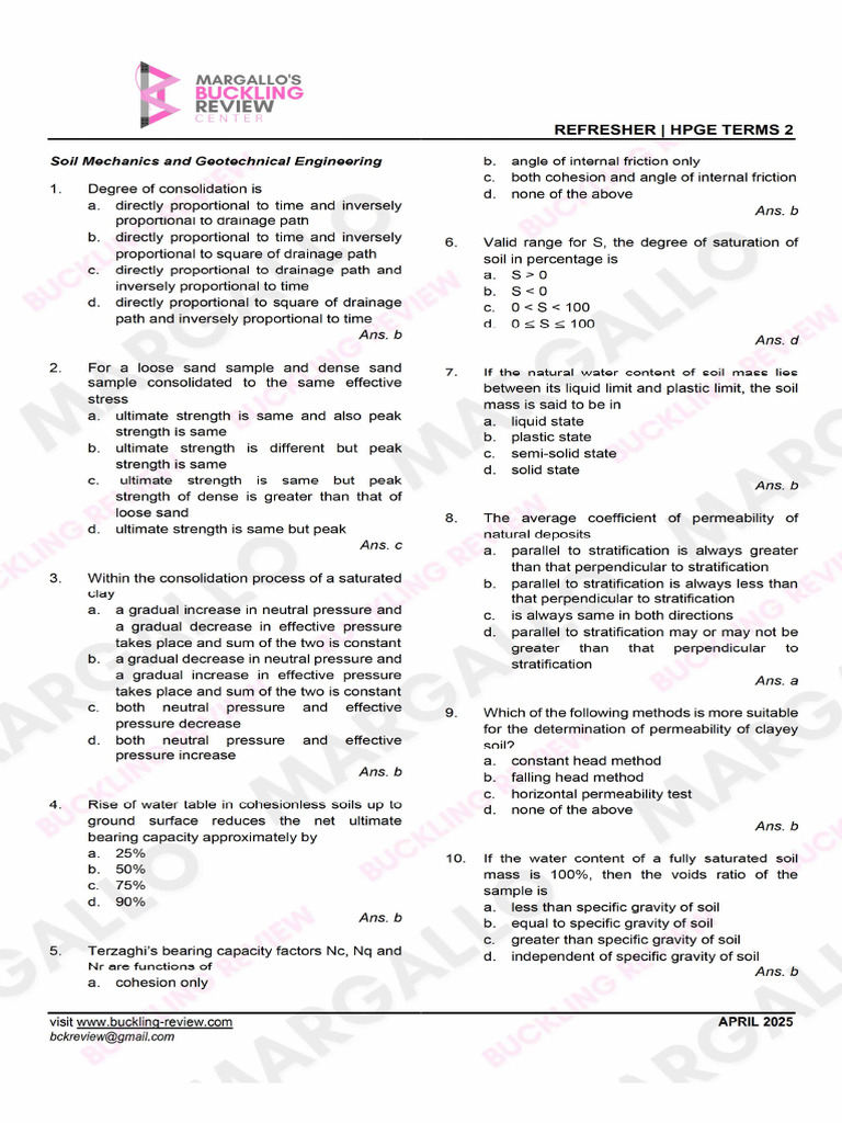 HPGE TERMS 2 Refresher - Unlocked | PDF