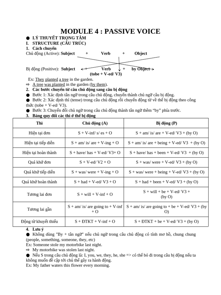 Understanding Passive Voice Structures | PDF