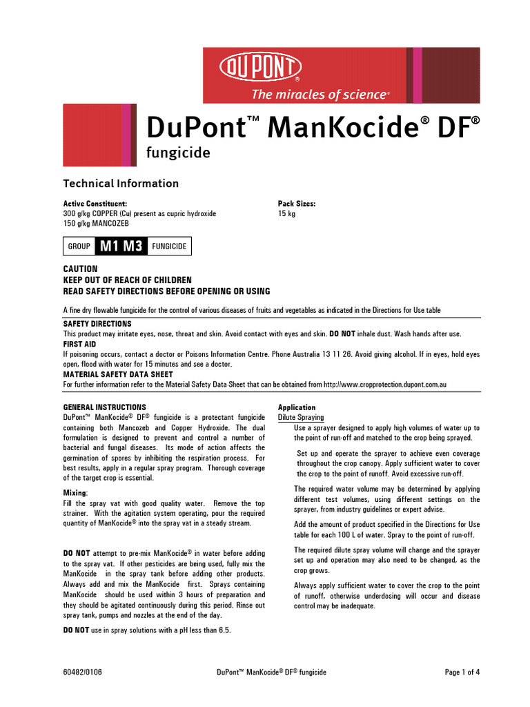 Mankocide 14104624 | PDF