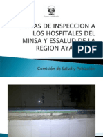 Visita de La Comisión de Salud en Hospitales de Ayacucho