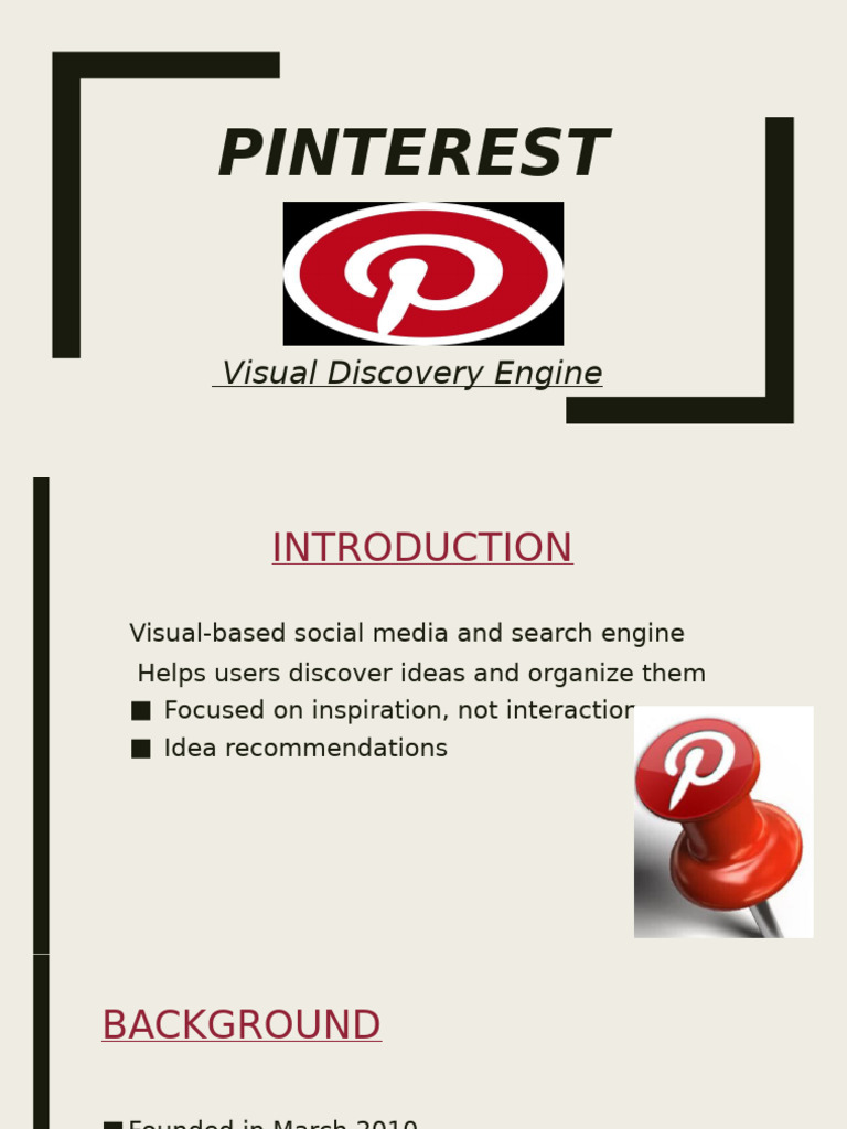 Pinterest: Visual Discovery Engine Overview | PDF