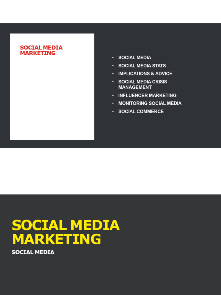 Comprehensive Guide to Social Media Marketing | PDF | Social Media ...