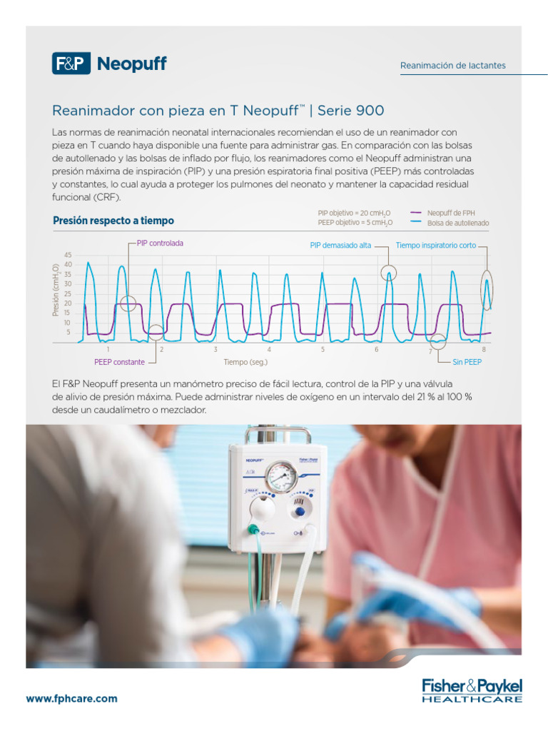 Especificaciones del Neopuff neonatal | PDF