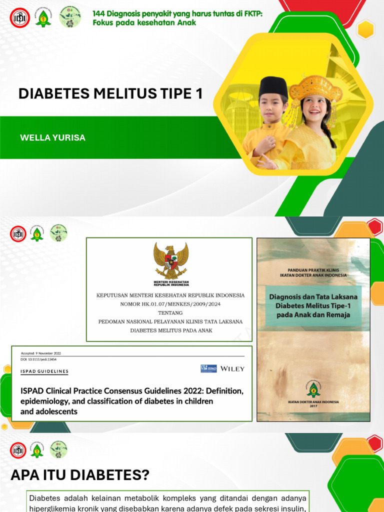 Diabetes Melitus Tipe 1: Panduan Wella Yurisa | PDF