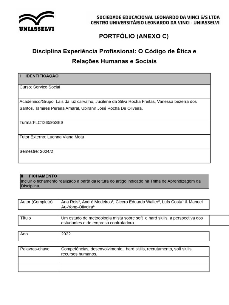 Importância de Soft e Hard Skills no Trabalho | PDF | Cognição ...