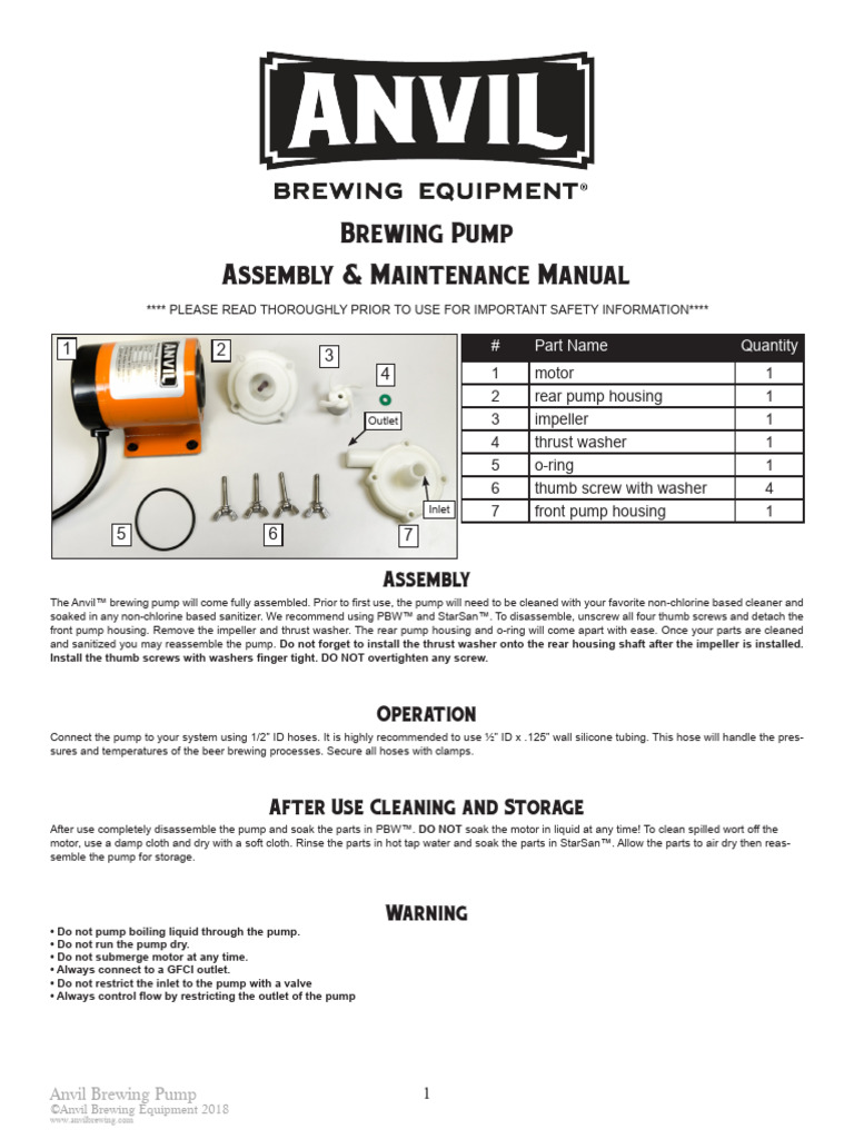 Anvil Pump | PDF | Implied Warranty | Washing Machine
