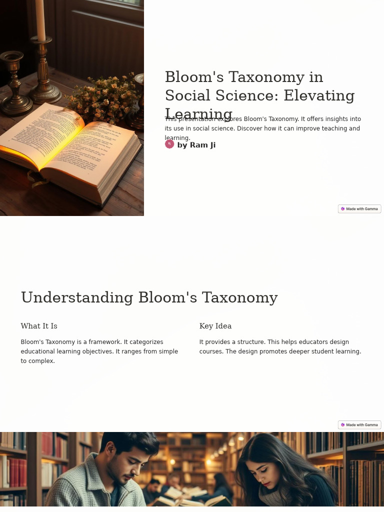 Bloom's Taxonomy in Social Science Education | PDF | Social Sciences ...