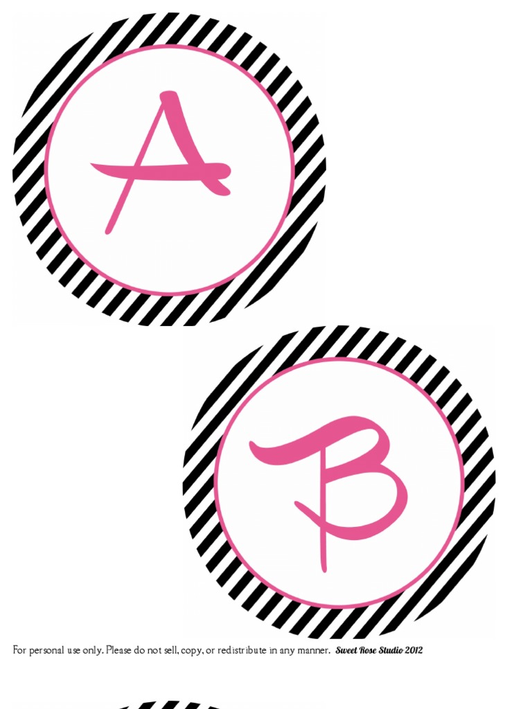 Favorite Things Banner Alphabet | PDF