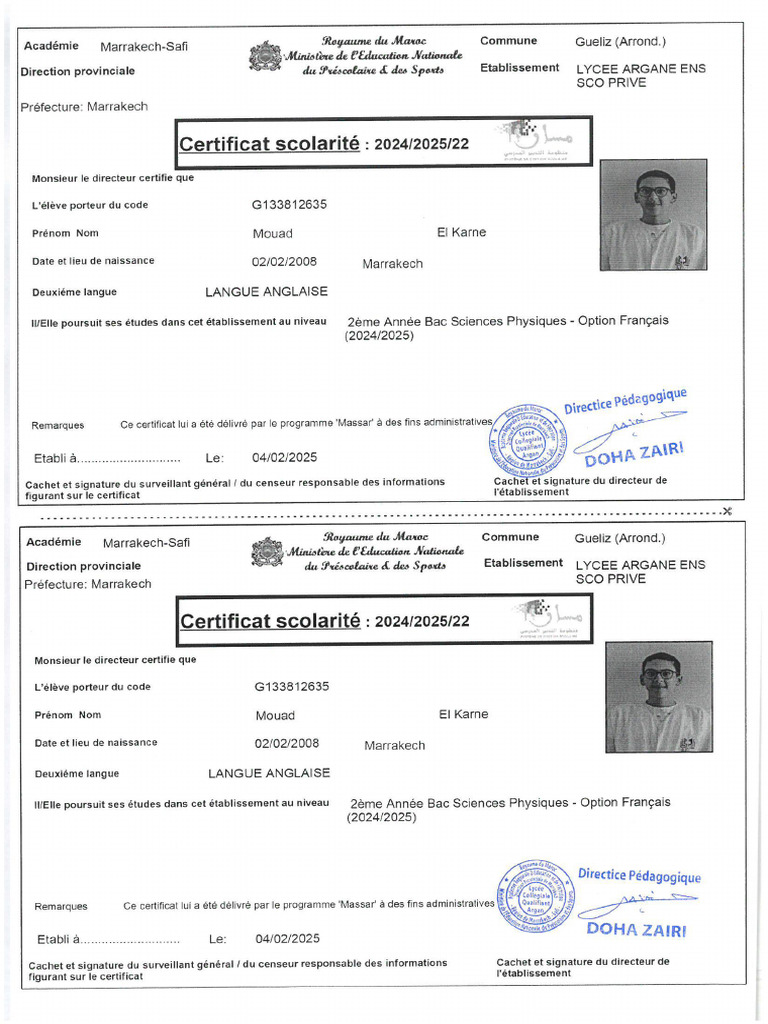 High School Certificate | PDF