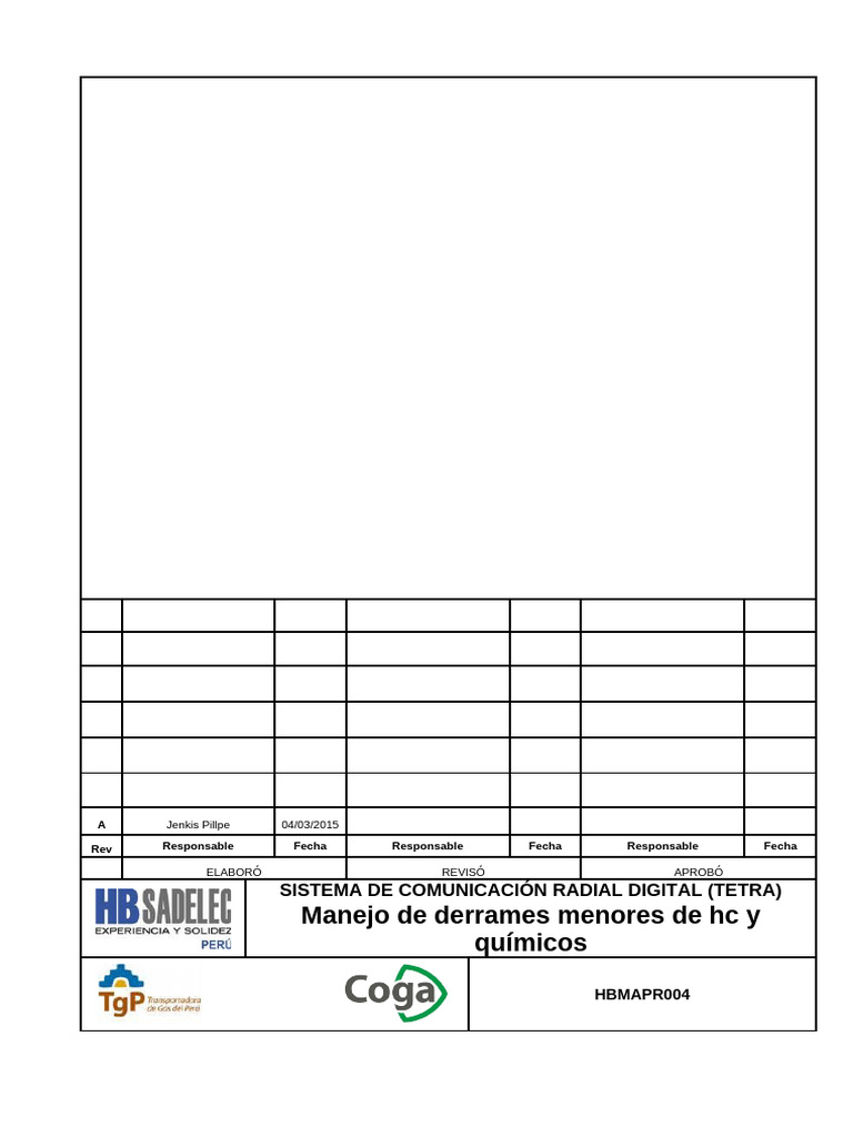 Manejo de Derrames Menores de HC y Químicos | PDF | Hidrocarburos | Suelo