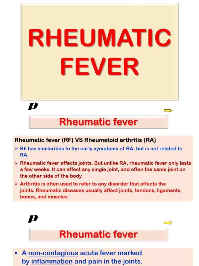 Rheumatic Fever 4students | PDF | Medicine | Heart