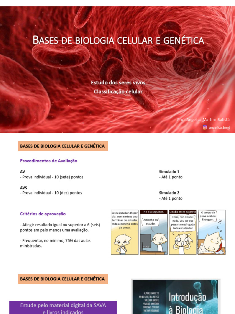 Fundamentos de Biologia Celular e Genética | PDF | Osmose | Célula ...