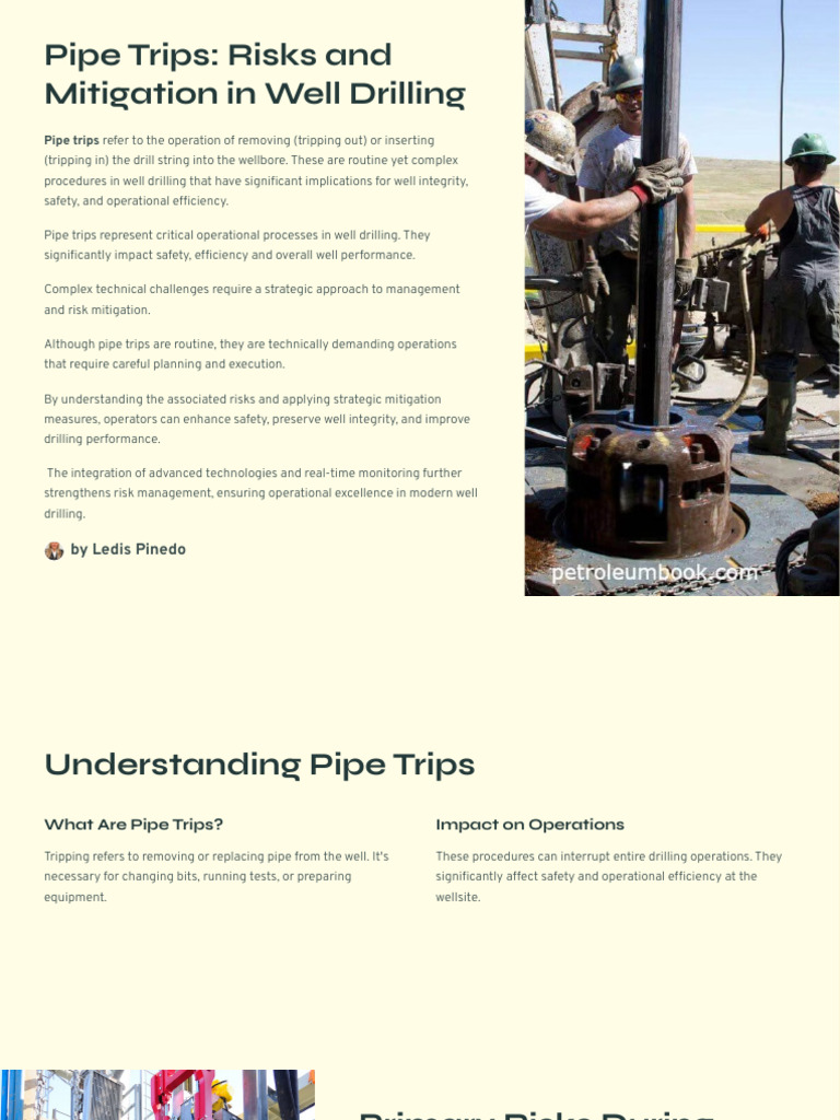 Pipe Trips: Risks and Mitigation Strategies | PDF