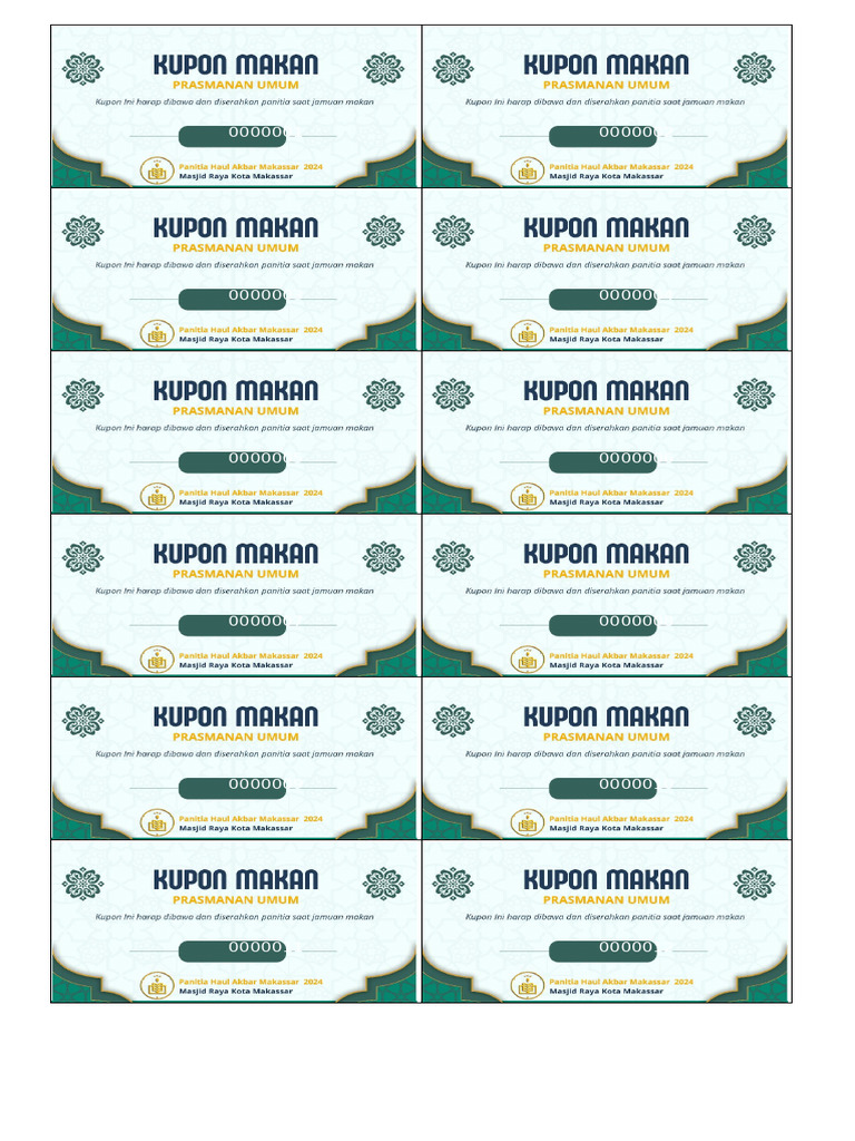 Kupon 1 | PDF